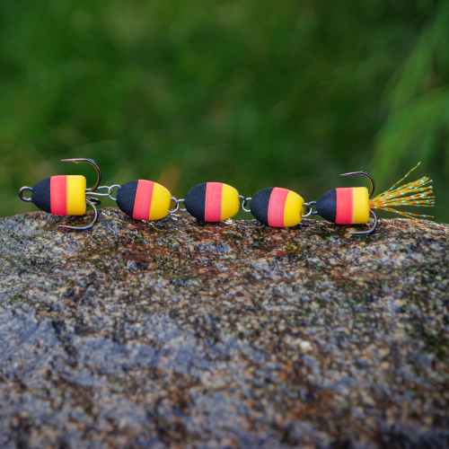 Mandula REDBASS XL - 110 mm - Black/Red/Yellow (113)