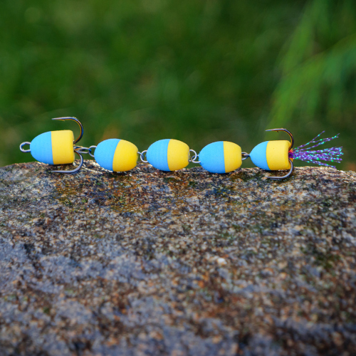 Mandula REDBASS XL - 110 mm - Blue/Yellow (115)
