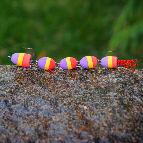 Mandula REDBASS XL - 110 mm - Purple/Yellow/Red (109)