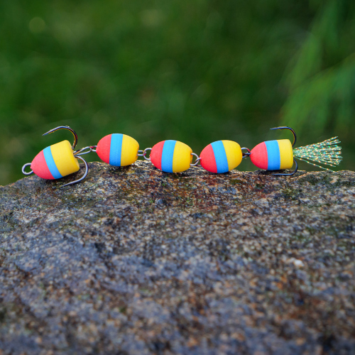 Mandula REDBASS XL - 110 mm - Red/Blue/Yellow (104)