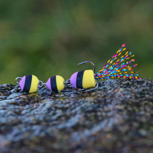 Mandula REDBASS XS - 35 mm - Purple/Black/Yellow (108)
