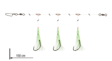 Návazec na tresky a polaky Grandwave Daiwa 150 cm - Chobotničky