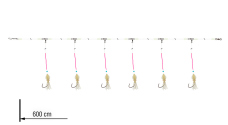 Návazec Redfish Circle-Hook Grandwave Daiwa 600 cm