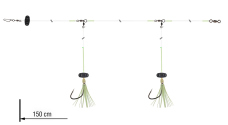 Návazec Wolffish s rolničkou Grandwave Daiwa 150 cm