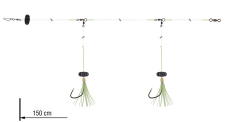 Návazec Wolffish s rolničkou Grandwave Daiwa 150 cm