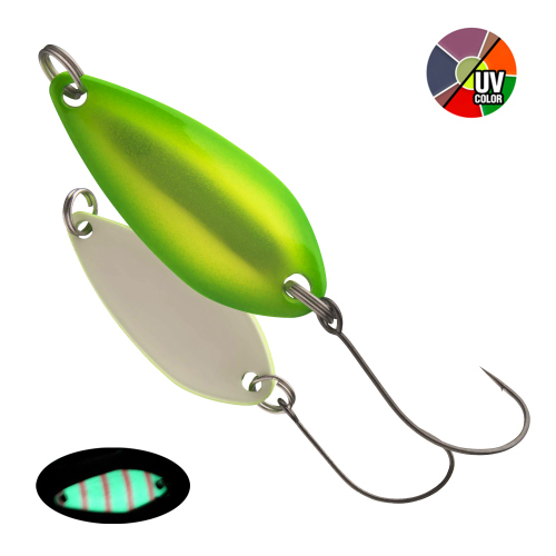 Závodní plandavka Presso ADM DAIWA 3,8 g - Lightning green - 225 - UV + GLOW COLOR (svítí)