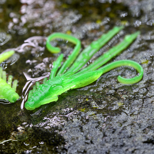 Nymfa REDBASS Nr. 1 S - 53 mm - balení 10 ks - Fluo/Green - UV COLOR