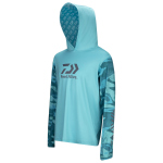 Rybářské UV tričko s kapucí DAIWA D-VEC Longsleeve Sunprotection