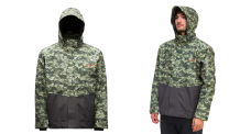 Bunda Gore-Tex® GRUNDÉNS Downrigger - Camo Green/Anchor Bunda Gore-Tex® GRUNDÉNS Downrigger - Camo Green/Anchor