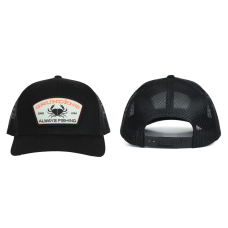 Kšiltovka GRUNDÉNS Always Fishing Trucker- Black 