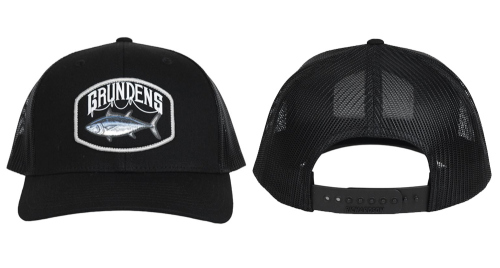 Kšiltovka GRUNDÉNS Bluefin Trucker - Solid Black - barva: Solid Black