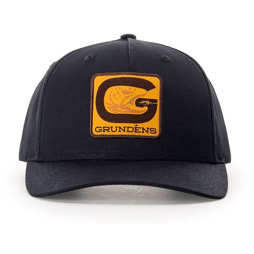 Kšiltovka GRUNDÉNS G Trout Trucker - Black - barva: Black