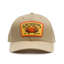 Kšiltovka GRUNDÉNS Eat Crab Trucker - Khaki / White