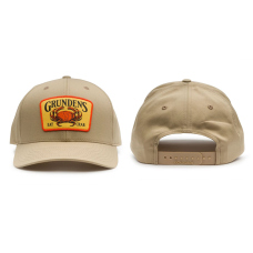 Kšiltovka GRUNDÉNS Eat Crab Trucker - Khaki / White