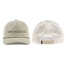 Kšiltovka GRUNDÉNS Cord Wordmark Trucker - Light Olive