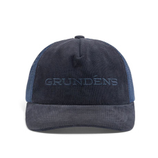 Kšiltovka GRUNDÉNS Cord Wordmark Trucker - Navy