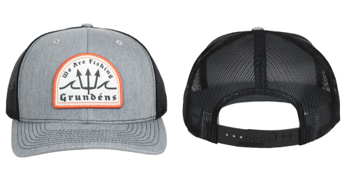 Kšiltovka GRUNDÉNS Poseidon Trucker - Heather Grey/Black - barva: Heather Grey/Black