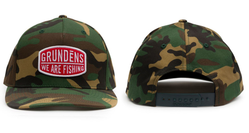 Kšiltovka GRUNDÉNS We Are Fishing Camo Trucker - Camo - barva: Camo