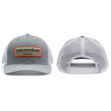 Kšiltovka GRUNDÉNS We Are Fishing Trucker - Heather Grey/White