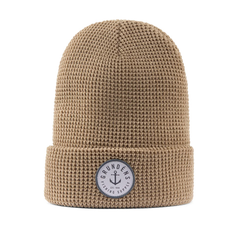 Zimní čepice GRUNDÉNS Anchor Waffle Beanie - Clay - Barva: Clay