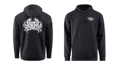Mikina GRUNDÉNS Eat Your Words DWR HD - Black Crab