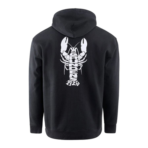 Mikina GRUNDÉNS Eat Your Words DWR HD - Black Lobster - Vel. L