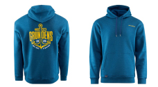 Mikina GRUNDÉNS Displacement DWR Logo Anchor - Navy Heather