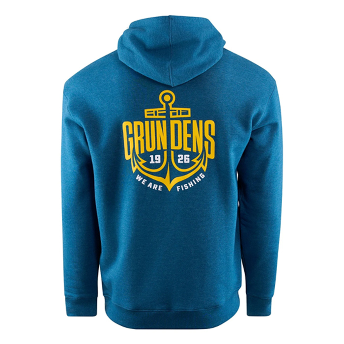 Mikina GRUNDÉNS Displacement DWR Logo Anchor - Navy Heather Mikina GRUNDÉNS Displacement DWR Logo Anchor - Navy Heather