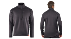 Termo mikina GRUNDÉNS Grundies 1/2 Zip - Black