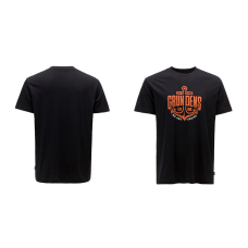 Tričko GRUNDÉNS Logo Anchor - Black