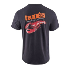 Tričko GRUNDÉNS Support Lobstermen - Black