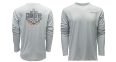 UV tričko GRUNDÉNS Logo Anchor LS Tech Tee - Grey Mist