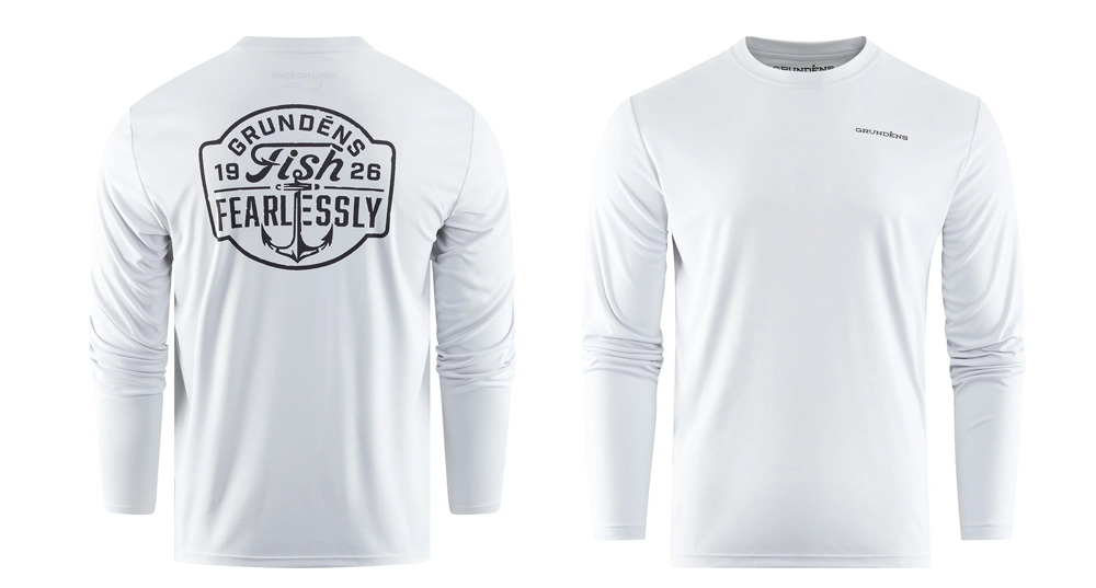UV tričko GRUNDÉNS Fish Fearlessly LS Tech Tee - Grey Mist UV tričko GRUNDÉNS Fish Fearlessly LS Tech Tee - Grey Mist