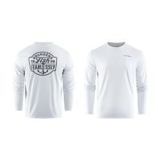 UV tričko GRUNDÉNS Fish Fearlessly LS Tech Tee - Grey Mist
