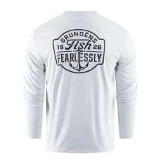 UV tričko GRUNDÉNS Fish Fearlessly LS Tech Tee - Grey Mist