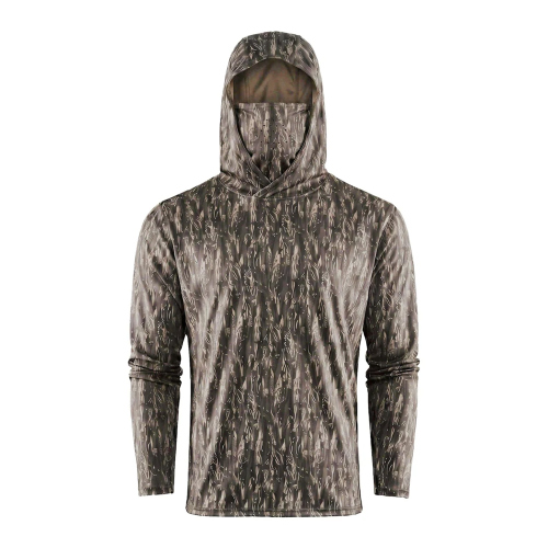 UV tričko s kapucí GRUNDÉNS Tough Sun s maskou - Marsch Camo - Vel. M