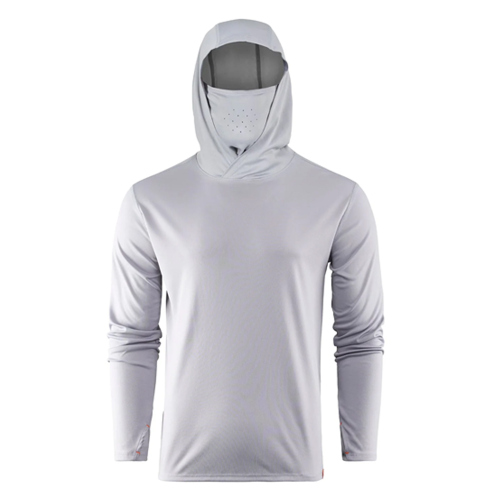 UV tričko s kapucí GRUNDÉNS Tough Sun s maskou - Mist - Vel. XL