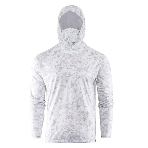 UV tričko s kapucí GRUNDÉNS Tough Sun s maskou - Squall Camo - Vel. L