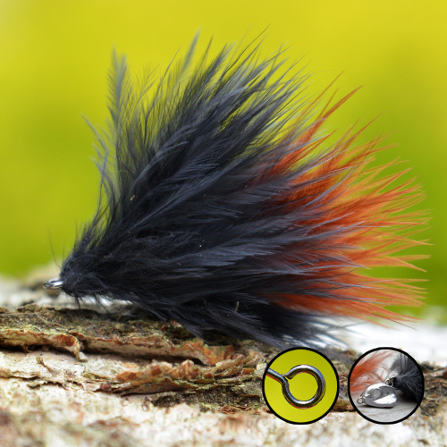 Streamer Marabou "čeburaška" REDBASS - color BLBR
