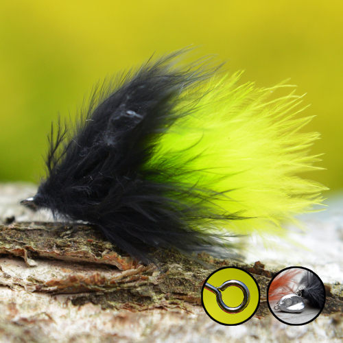 Streamer Marabou "čeburaška" REDBASS - color BLFG