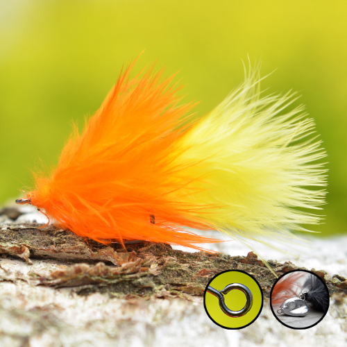 Streamer Marabou "čeburaška" REDBASS - color OY