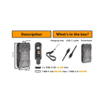 Solární outdoorová powerbanka VIKING TYR II - 20 000 mAh