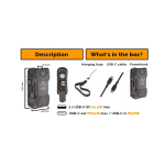 Solární outdoorová powerbanka VIKING TYR III - 30 000 mAh