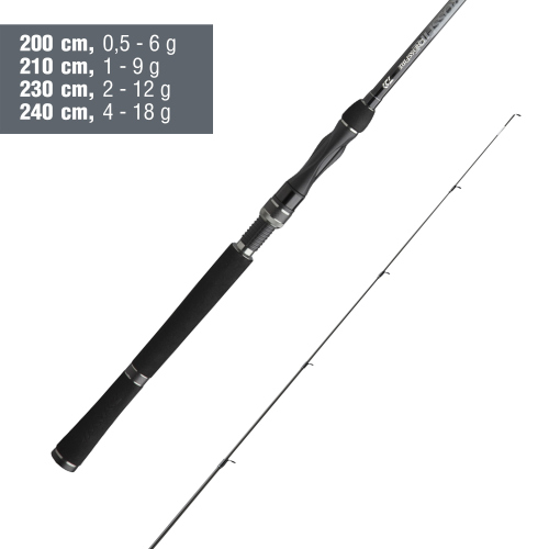 Přívlačový prut Daiwa Crossfire Sensispin 2027 - 2,10 m, 1 - 9 g