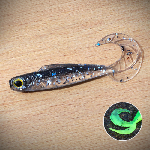 Twister REDBASS KIXTER XS - 45 mm - SUPER NATUR