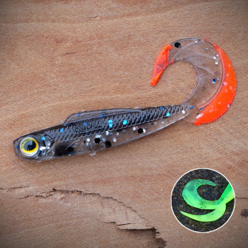Twister REDBASS KIXTER XS - 45 mm - SUPER NATUR RT - UV COLOR