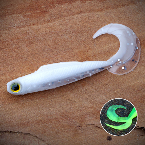 Twister REDBASS KIXTER XS - 45 mm - WHITE G