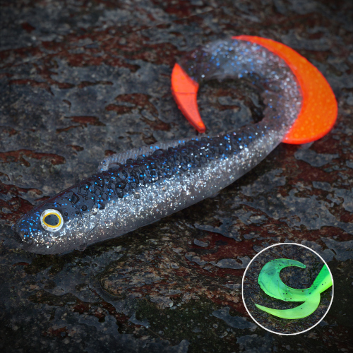 Twister REDBASS KIXTER XXL - 200 mm - SUPER NATUR RT - UV COLOR