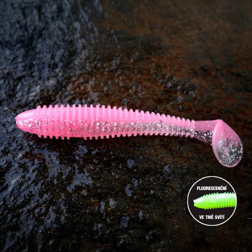 Ripper REDBASS MAGNETO S - 67 mm - 1 ks - PINK G - UV + GLOW