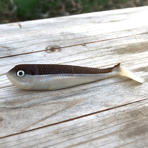 Ripper REDBASS SWIMMER L - 90 mm - BROWN/SILVER